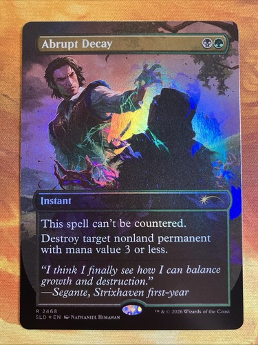 Mtg foil borderless abrupt - borderless,