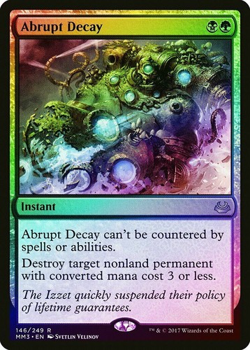 Abrupt decay foil modern - abrupt,