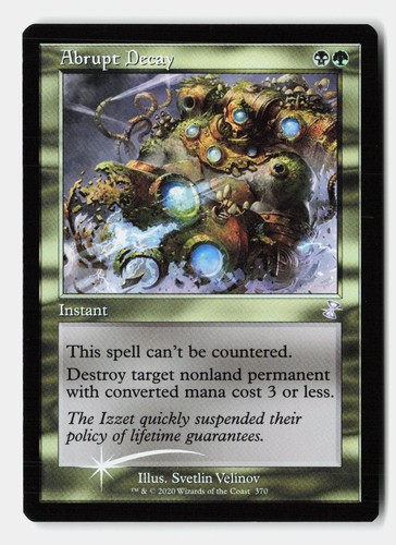 Abrupt decay 370 - decay,