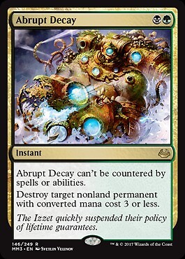 Mtg abrupt decay foil - abrupt,
