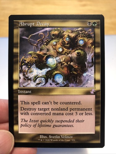 Mtg abrupt decay - mtg, time