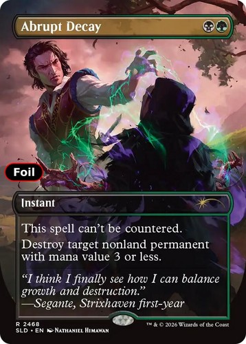 Foil abrupt decay 2468 - 2468, nm
