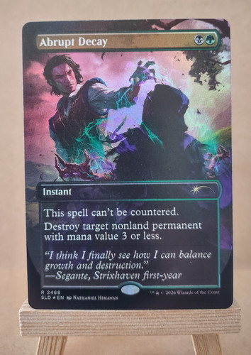 Foil abrupt decay 2468 - decay,