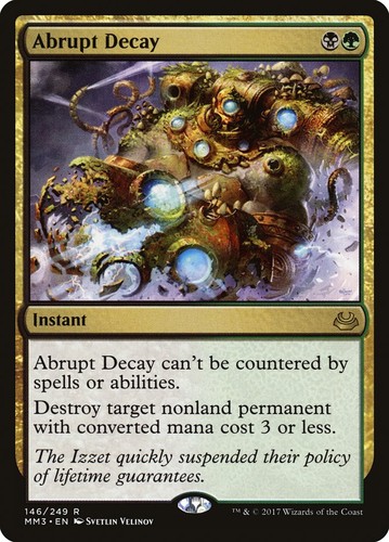 Mtg abrupt decay - , modern