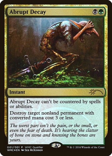 Abrupt decay wmcq nm foil - decay,