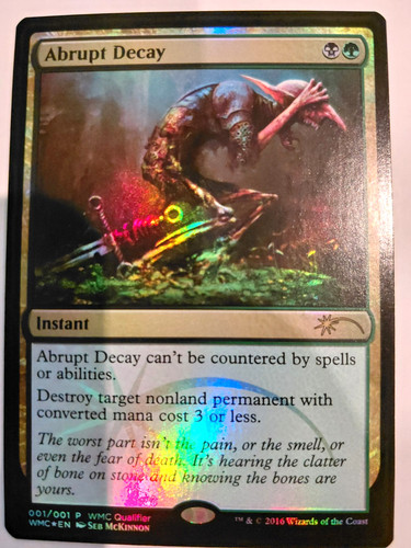 Abrupt decay wmc qualifier - abrupt,