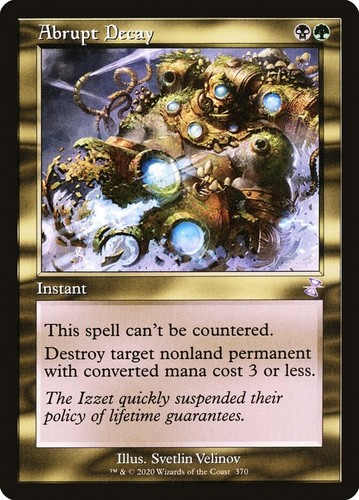 Mtg foil abrupt decay - mtg*,
