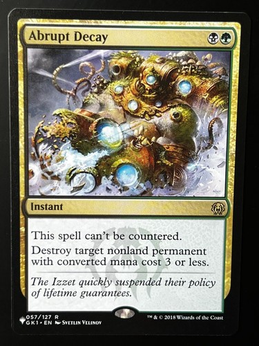 Abrupt decay mtg the - 57,