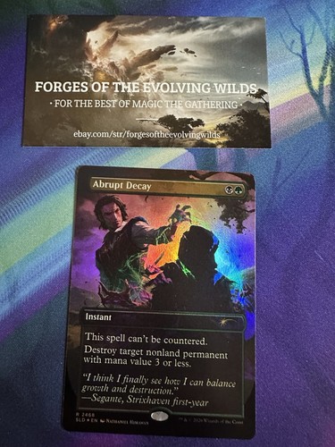 Abrupt decay foil 2468 - decay,