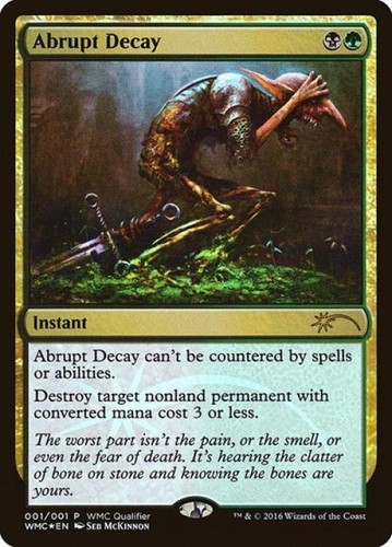 Abrupt decay foil light - decay,