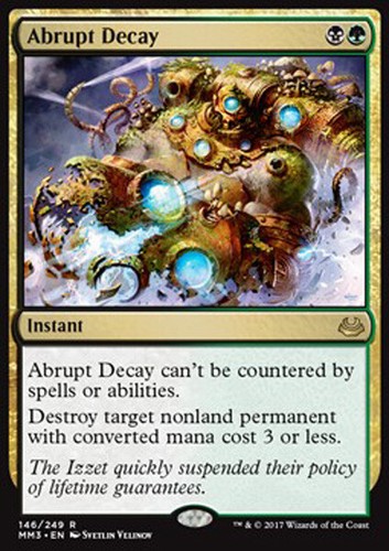 Mtg abrupt decay foil - abrupt,