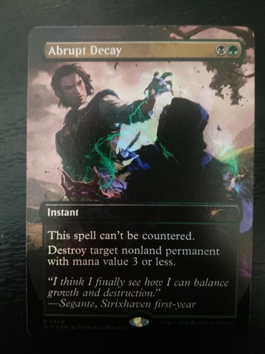 Abrupt decay foil 2468 secret - decay,