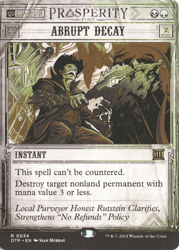 Mtg abrupt decay non - abrupt, *non