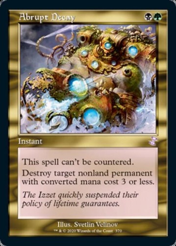 Mtg english abrupt - english, decay