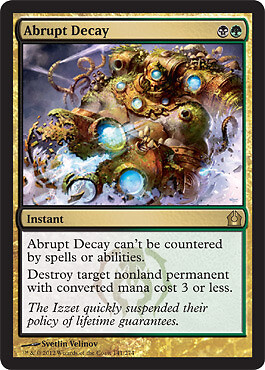 Mtg abrupt decay foil - mtg,