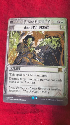 Mtg abrupt decay outlaws - mtg,