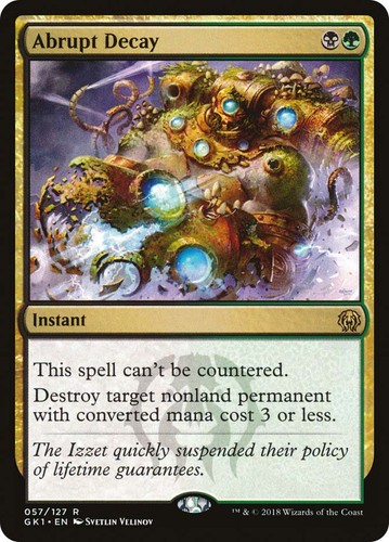 Mtg abrupt decay guild - decay, kit