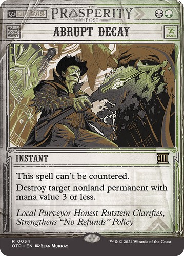 Mtg abrupt decay ultime - mtg,