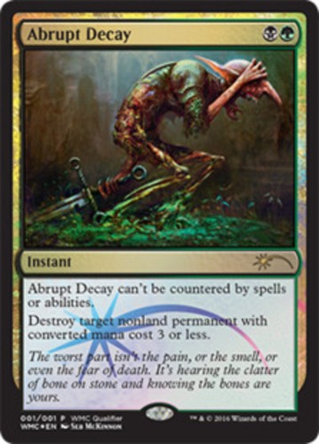 Abrupt decay foil - abrupt,