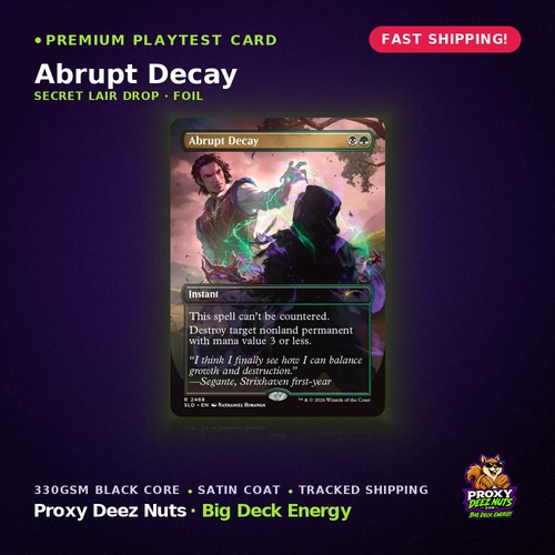 Abrupt decay secret lair - decay,