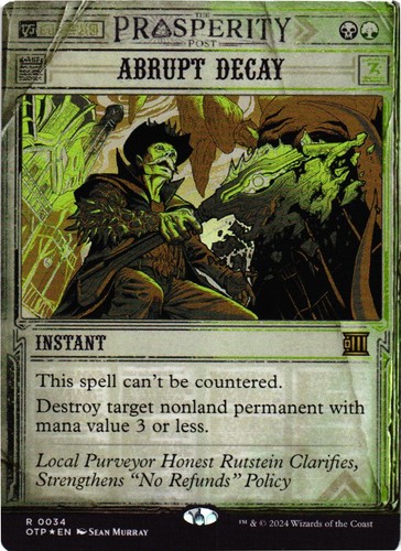 Mtg tcg abrupt decay 34 - mtg,