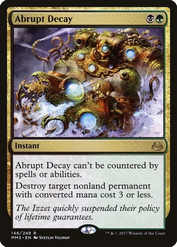 Abrupt decay foil - abrupt,