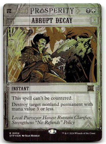 Abrupt decay - abrupt,